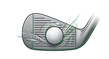 Clean and Hit cleaning a clubface on the course